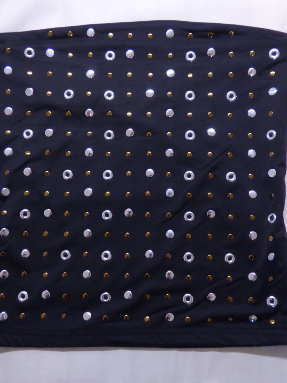 studded tube top